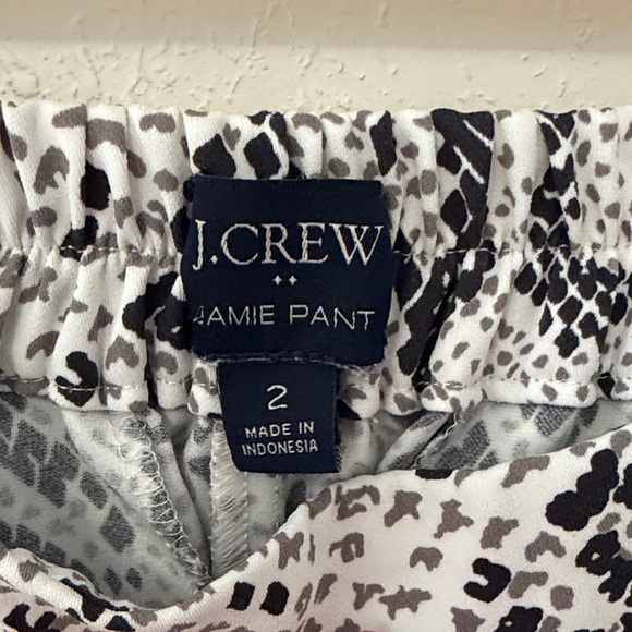 J. Crew Monochrome Animal Print Pants - Picture 2 of 3